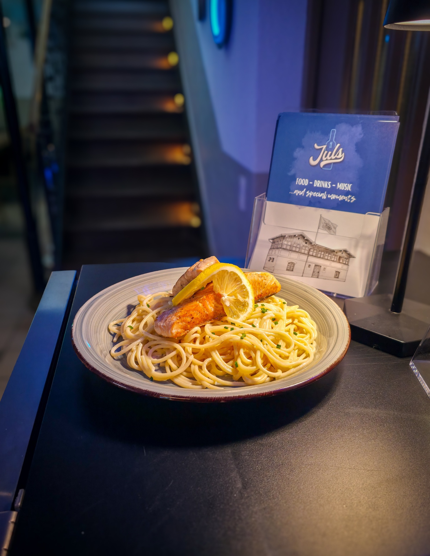 Frisch zubereitete Pasta im Jul's